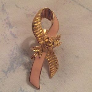 Vintage Avon Pink Ribbon Pin